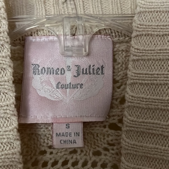 Romeo & Juliet cream cardigan size: S - Picture 4 of 8